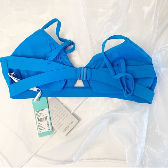 SEAFOLLY
Active Hybrid Bralette Bikini Top.Electric Blue USA Size 4 - Picture 3 of 9